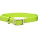 Personalized Lime Double-Ply Dog Collar, Medium, Green