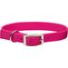 Personalized Pink Flamingo Double-Ply Dog Collar, Medium/Large