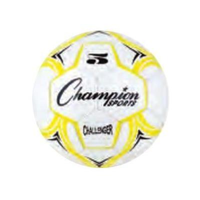 Champion 2 Ply Challenger Yellow/White Soccer Balls 4 Colors 5