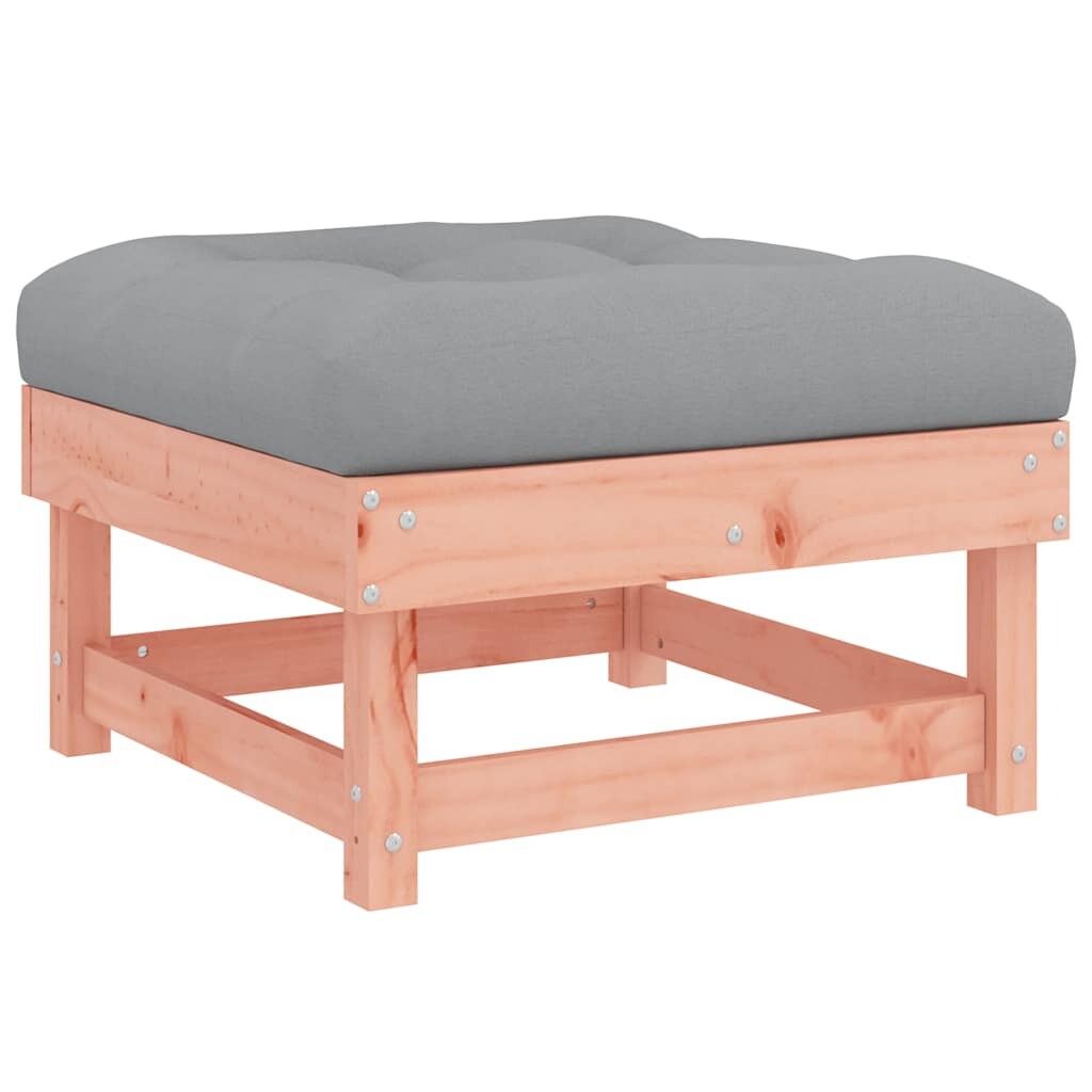 vidaXL Gartenhocker mit Kissen Massivholz Douglasie Image