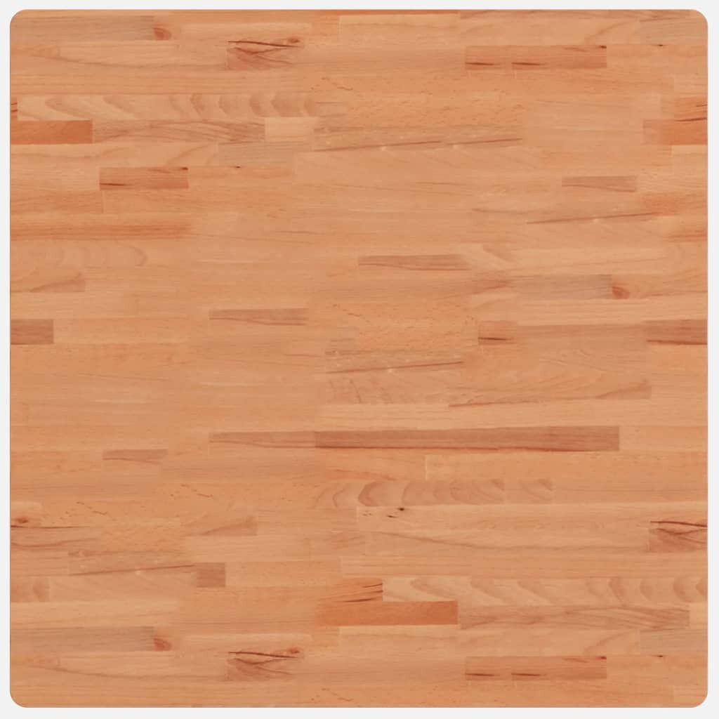 vidaXL Tischplatte 80x80x4 cm Quadratisch Massivholz Buche Image