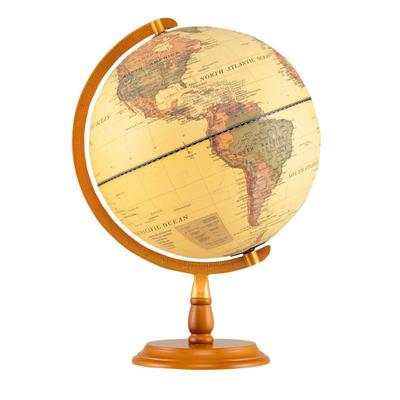 Costway 12 Inch Illuminated World Globe Antique Light up Globe Night Lamp-Bronze