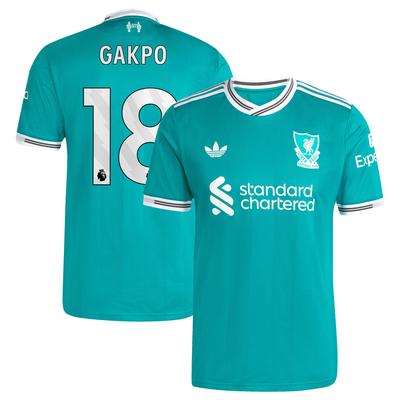 Liverpool adidas Authentisch Ausweichtrikot 2025-26 mit Aufdruck Gakpo 18 Image