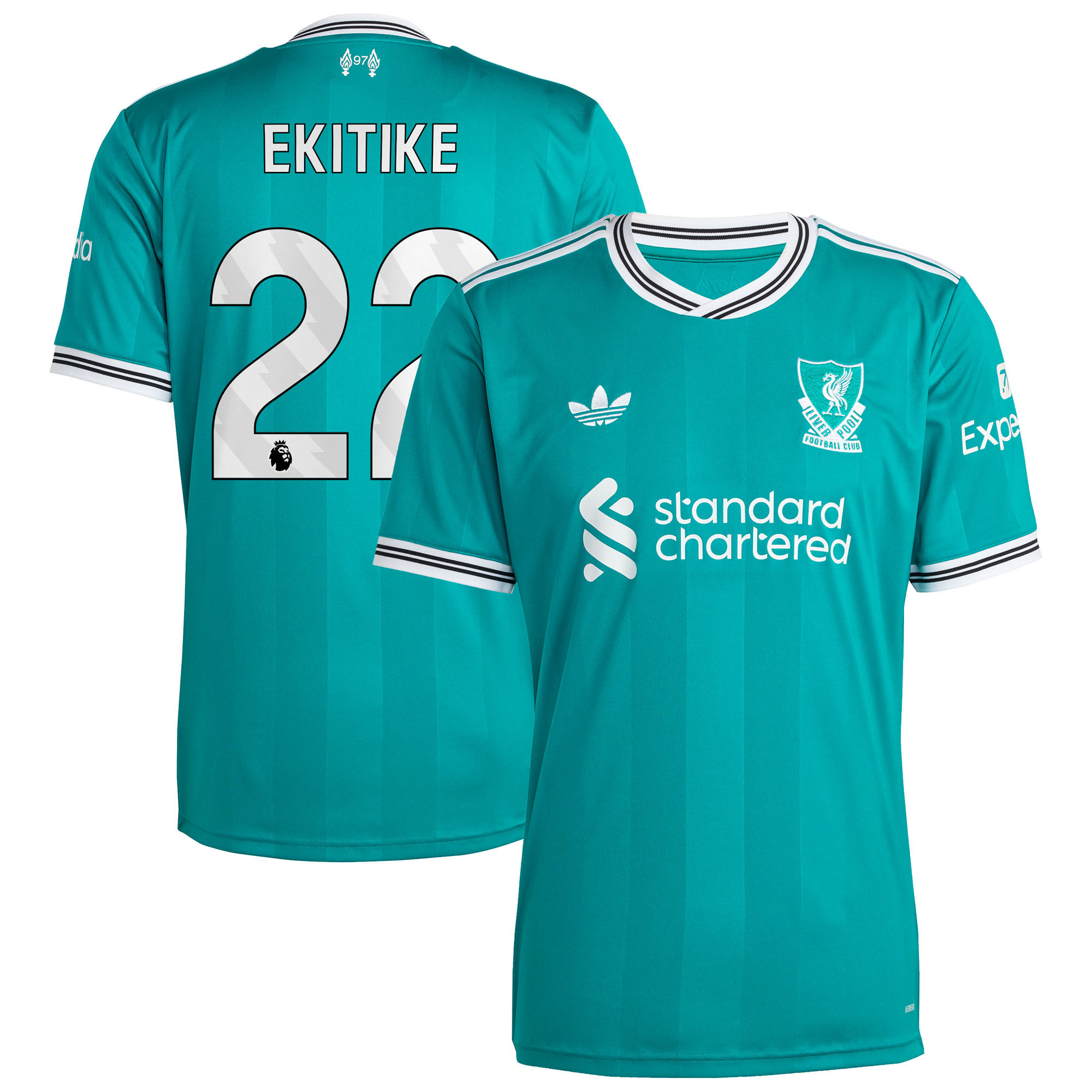 Liverpool adidas Ausweichtrikot 2025-26 mit Aufdruck Ekitike 22 Image