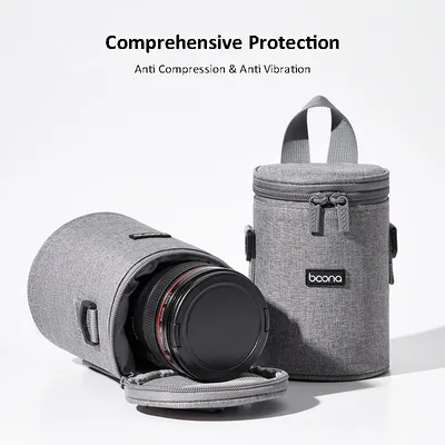 Oxford Camera Lens Cylinder Bag Mirrorless Camera Lens Sleeve Bag for Canon Sony Fujifilm