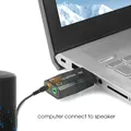 Nuovo USB esterno a 3,5 mm microfono jack per cuffie cuffie stereo scheda audio 3d adattatore audio nuova interfaccia altoparlante per laptop