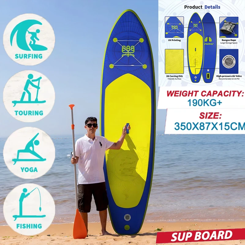 FunWater Stand Up planche à pagaie gonflable planche à pagaie antidérapante Sport nautique planche à pagaie Surf Sup Board