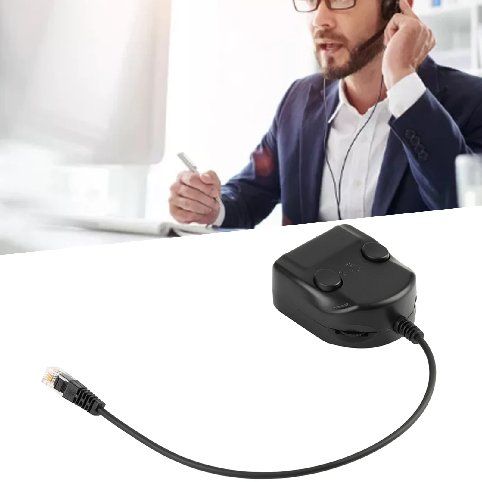 Trainings box Adapter Kristall Headset Telefon Trainings box Splitter Adapter Lautstärke regler intelligenter Sound geschlossen