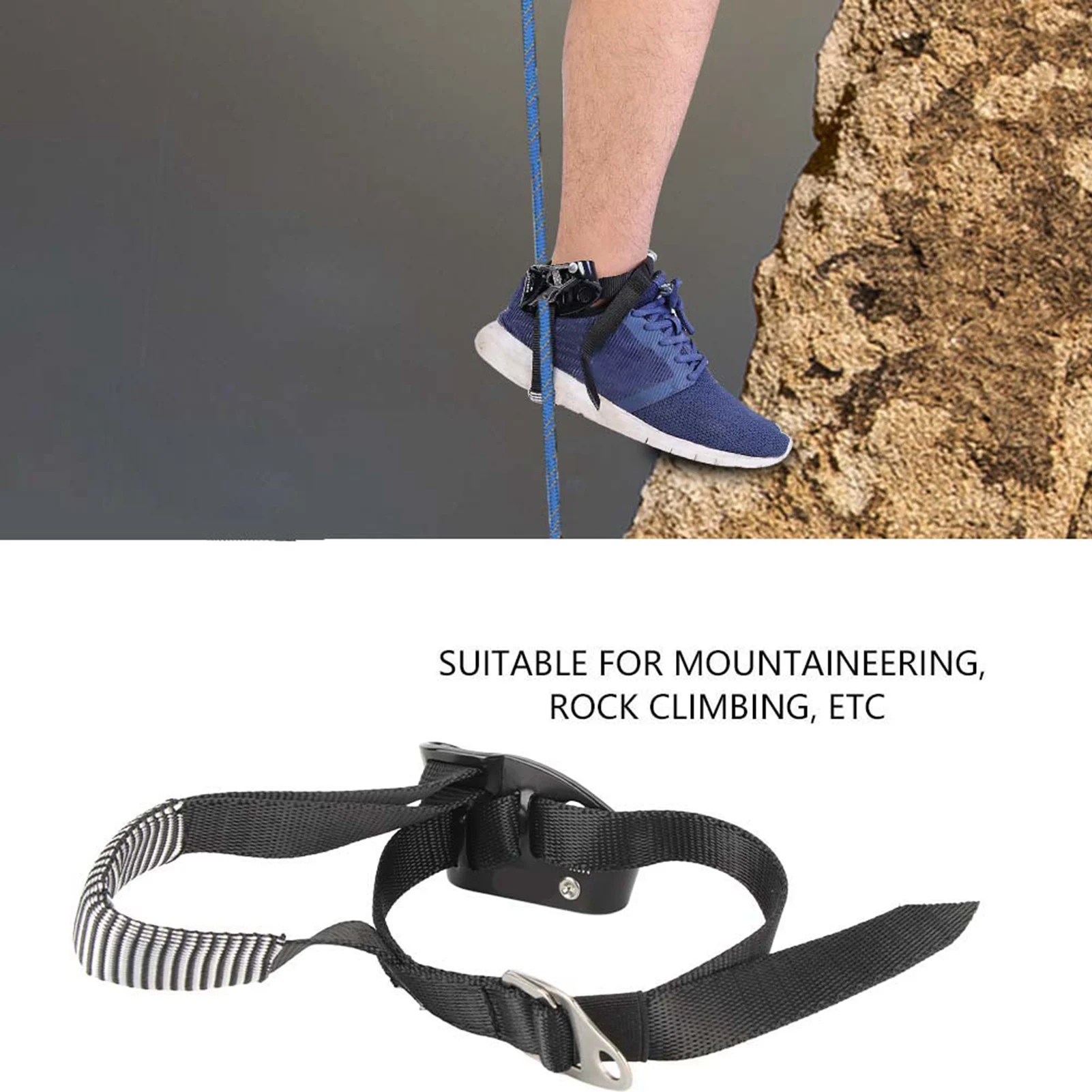 Bergsteiger ausrüstung rechts links Fuß aufsteiger für Klettern Bergsteiger ausrüstung Bergsteigen Fuß aufsteiger Image