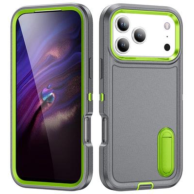 Phone Case For iPhone 17 Air 16 15 14 Pro Max Plus 16e 13 Pro Max Back Cover Kickstand Shockproof Retro TPU PC