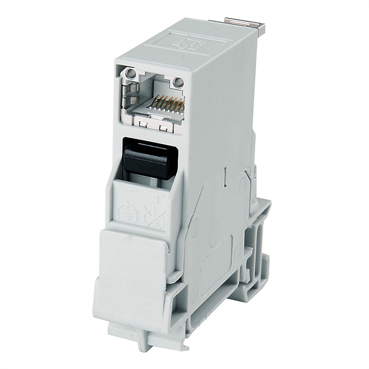 TELEGÄRTNER STX Tragschienen-Verbinder, RJ45 Modul A Cat.6A (ISO/IEC) Image