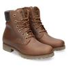 Winterstiefelette PANAMA JACK "Panama", Damen, Gr. 37, braun (dunkelbraun), Nappaleder, klassisch, Schuhe, Winterboots, Schnürboots, mit GORE-TEX, seitliche Logoprägung