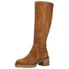 Stiefel PAUL GREEN "Paul Green Stiefel Veloursleder", Damen, Gr. 37,5, braun (toffee), Veloursleder, casual, Schuhe