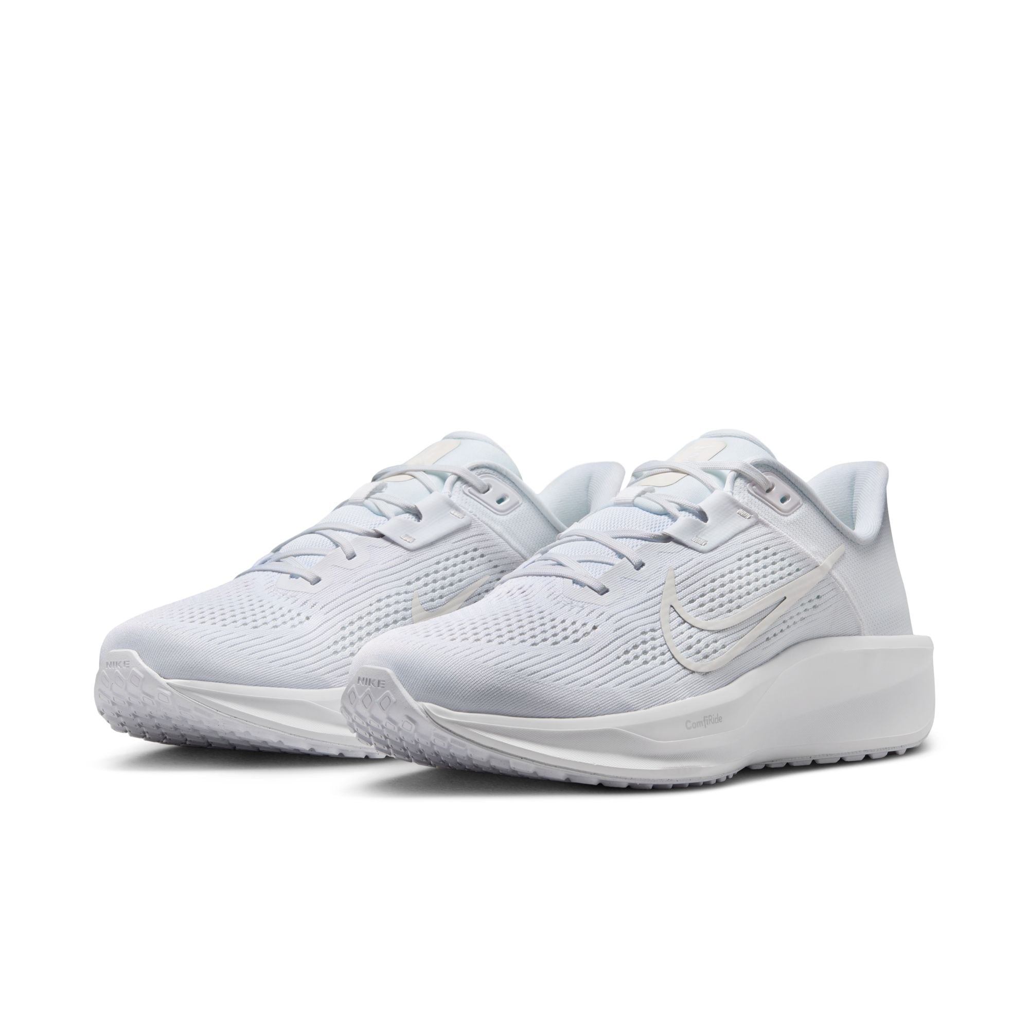 Laufschuh NIKE "QUEST 6", Herren, Gr. 42,5, weiß, platinum tint, weiß, Textil, Schuhe Laufschuh