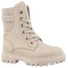 Winterboots TOM TAILOR, Kinder, Gr. 31, beige, Lederimitat, Elastischer Einsatz, unifarben, modisch, Schuhe, Schnürstiefelette, Winterstiefelette mit TEX-Membran, bequeme Form