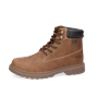 Schnürboots DOCKERS BY GERLI, Herren, Gr. 42, braun (cognac), Lederimitat, casual, Schuhe, Workerboots, Schnürstiefel mit Blockabsatz