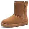 Winterboots ARA "ALASKA", Damen, Gr. 39, braun (cognac), Lammfell, Veloursleder, unifarben, casual, Schuhe, Schlupfboots, Plateauboots in Komfortweite H (= sehr weit)