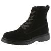 Schnürboots CALVIN KLEIN JEANS "COMBAT ESS LACE UP ZIP BOOT SU", Herren, Gr. 41, schwarz, Veloursleder, unifarben, klassisch, Schuhe, Schnürstiefelette, Boots mit Anziehlasche