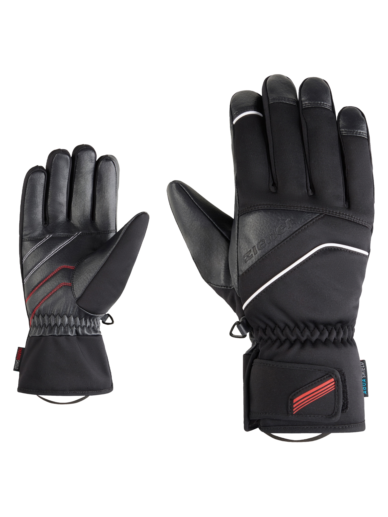Skihandschuhe ZIENER "GEFION-Z AS PR glove man", Herren, Gr. 11, schwarz, Materialmix, Handschuhe Image