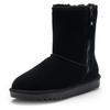 Winterboots ARA "ALASKA", Damen, Gr. 40, schwarz, Lammfell, Veloursleder, unifarben, casual, Schuhe, Schlupfboots, Plateauboots in Komfortweite H (= sehr weit)