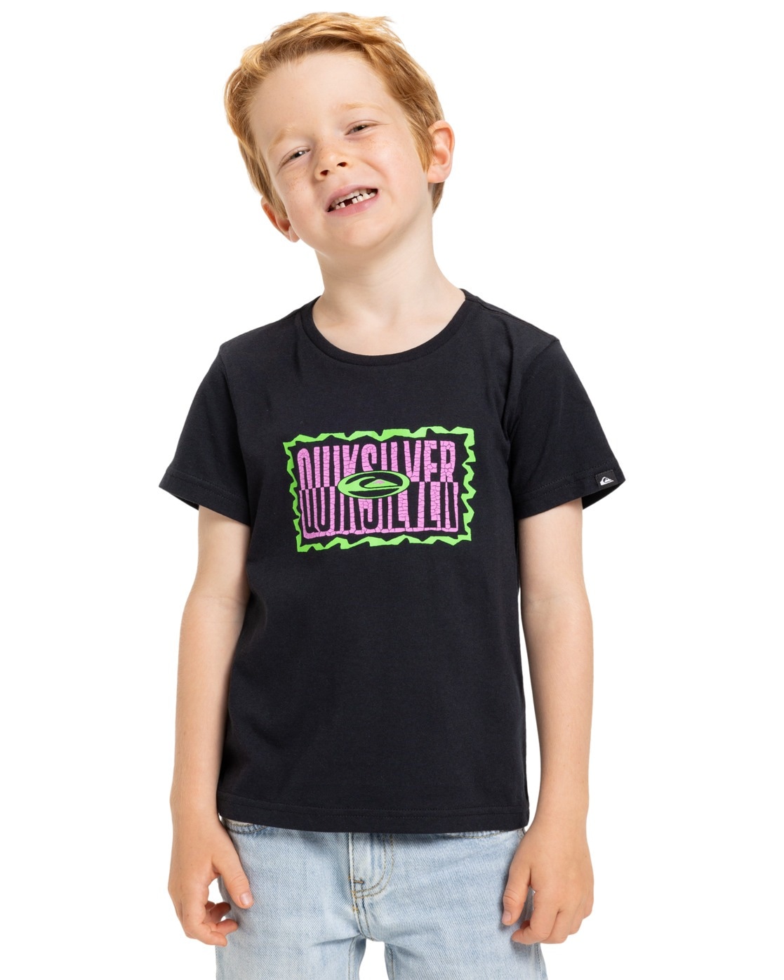 T-Shirt QUIKSILVER "Ev Gotam Foam", Kinder, Gr. 5(108-114cm), schwarz, 100% Baumwolle, Shirts Image