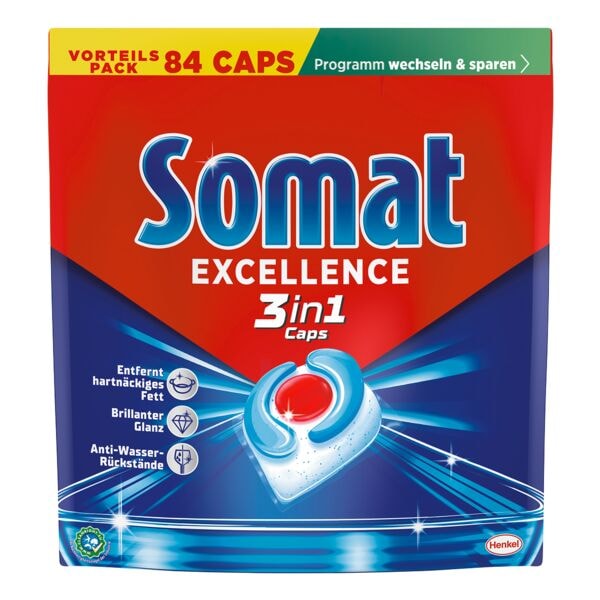 Somat Spülmaschinen-Tabs »Excellence 3in1« 84 Caps rot Image