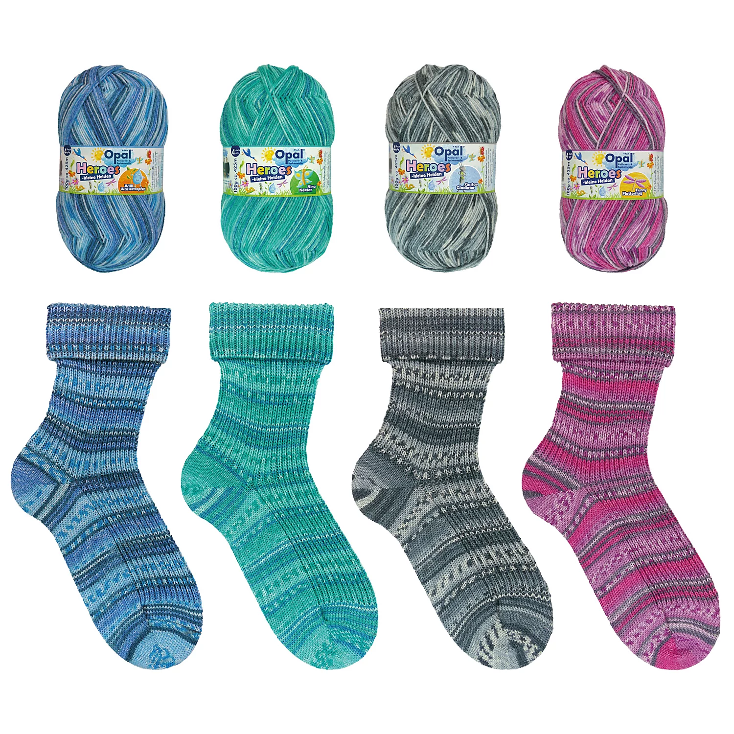 Opal Sockenwolle Heroes – kleine Helden, 4-fach Image