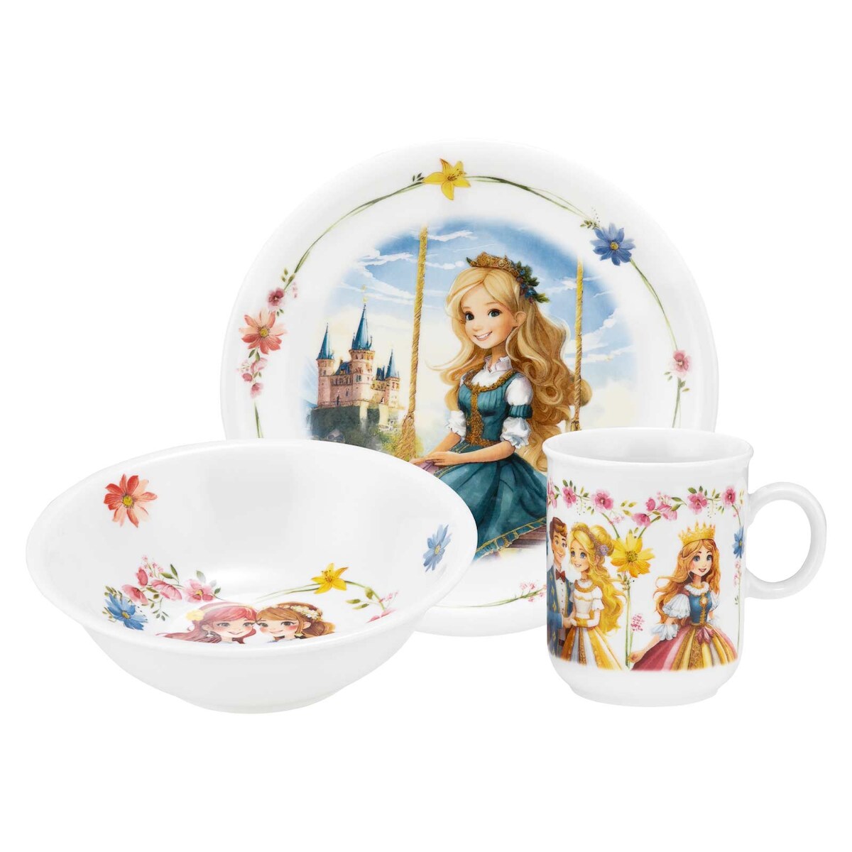 Seltmann Weiden Compact Kindergeschirr Set 3-teilig - Prinzessin Image
