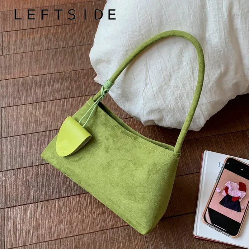LEFTSIDE – petit sac à aisselles en cuir PU pour femmes, sac à bandoulière de marque rétro d