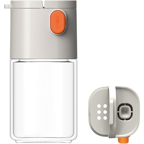 Gewürzflasche zum Abmessen, Salzstreuer oder Pfefferstreuer, ein Muss für die Küche, Glasdosierflasche für Gewürze, Salz, Paprika, Pfeffer, Kreuzkümmel, Pulver, Zucker, Gewürzglas, BPA-frei Image