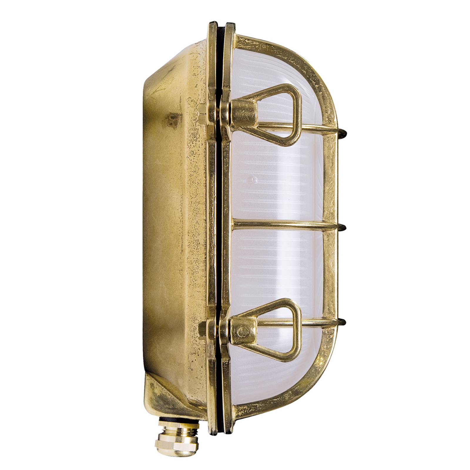 Moretti Luce Outdoor Wall Light Hook, Bronze / antique brass, Brass, Maritime, Outdoor Wall Light