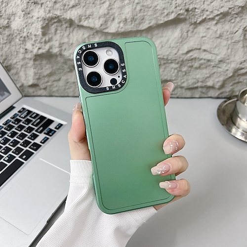 Handy Hülle Handyhüllen Für iPhone 16 15 14 Pro Max Plus 16e 13 Pro Max Rückseite Nicht vergilbend Stoßfest Retro Metall Image