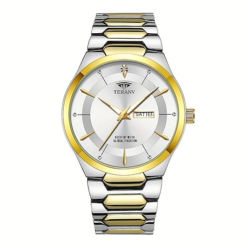 eine neue originelle Herrenuhr im Business-Stil px7, wasserdichte, leuchtende Quarzuhr mit Datums- und Tagesanzeige, modisch, trendig, lässig und vielseitig, ideales Geschenk für Leben und Reisen, Image