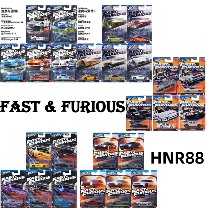 Original Hot Wheels Auto Fast & Furious Boy Spielzeug 1/64 Diecast Honda Lancer Volkswagen Jetta Ford Nissan Skyline Porsche Chevy Geschenk Image