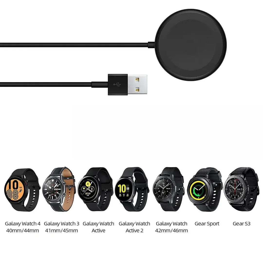 For Samsung Galaxy Watch 7/6/6 Classic/5/5 Pro/4/4 Classic Charger USB Charger Smart Watch Accessories Replacement Charger