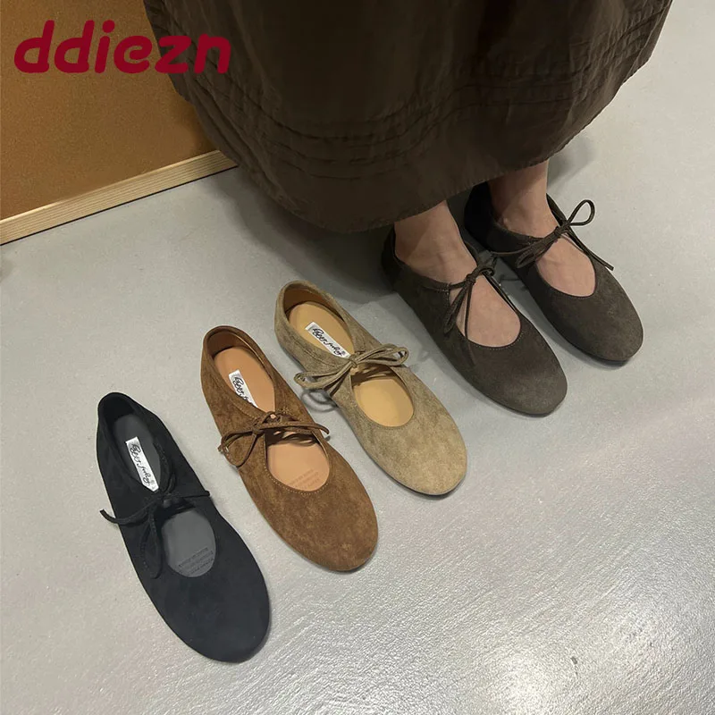 Scarpe basse da donna alla moda con nodo a farfalla con scarpe Calzature morbide femminili casual Punta tonda Scarpe basse da donna Slip On