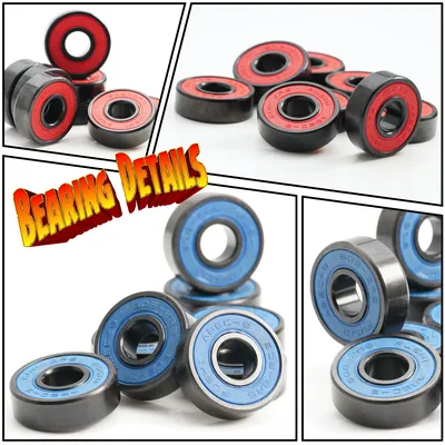 608 2RS ABEC9 Inline Roller Skate Wheel Bearing 608 RS Anti Rust Skateboard Ball Bearings 608RS Red Sealed 8x22x7 mm Shaft