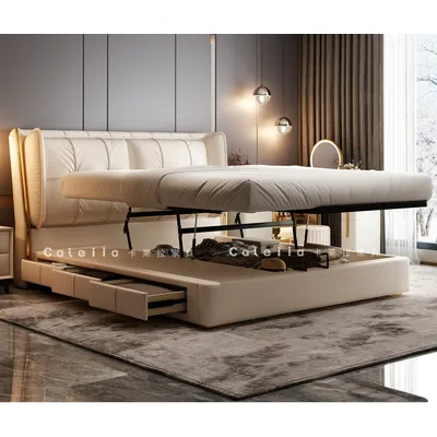 180x200cm twin bed with storage Headboard frames and bed bases Organizer furniture luxury king size bed full marriage bedrooms