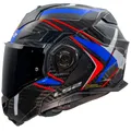 CASCO MODULARE LS2 FF901 ADVANT X C FUTURE II CARBON nero-blu-rosso 2025 TAGLIA L