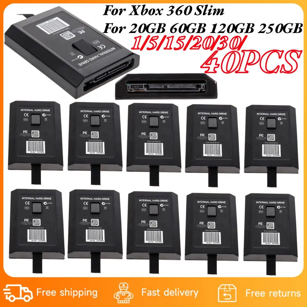 1-40PCS HDD Interne Fall für XBOX 360 Slim 20GB 60GB 120GB 250GB HDD Festplatte Box Spiel Zubehör Ersatz Image