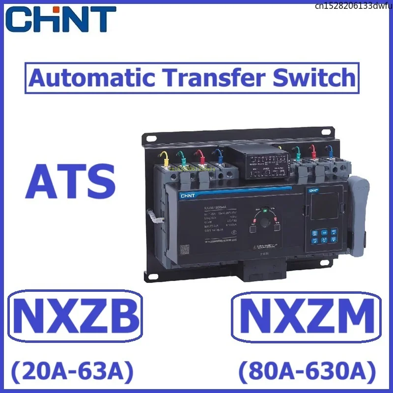CHINT NXZB NXZM Automatischer Transferschalter Dual Power CB Level NXZB-63S/4A NXZM-125S 160S 250S/4A ATS Image