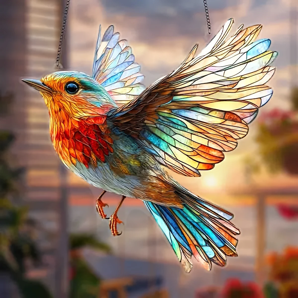 1Pc Charming Cardinals Home Decor Spring Party Decoration Window Garden Porch Bedroom Home Decor Outdoor Terrace Decoration