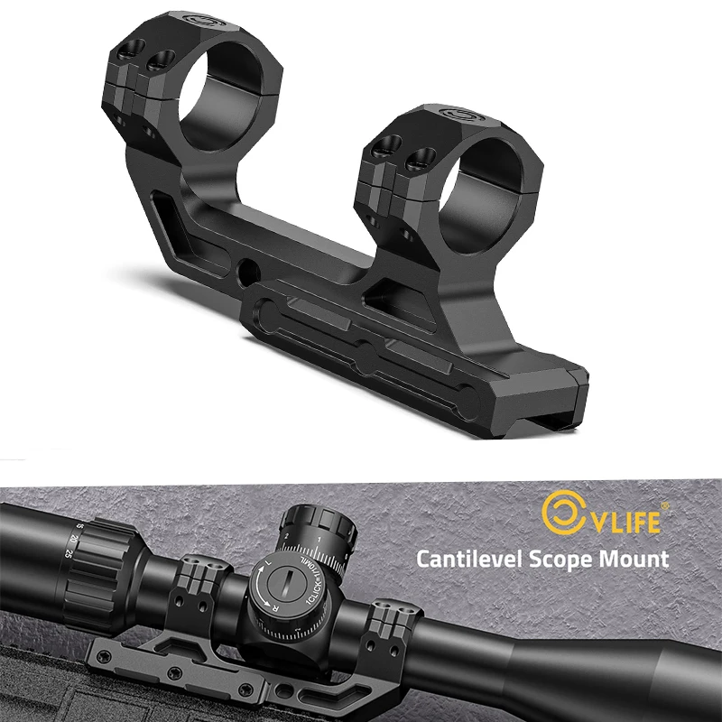 CVLIFE Cantilever-Zielfernrohrhalterung 1 Zoll Offset Optics Dual Ring Montagekit für Picatinny-Schienen 1,57 Zoll Höhe Einteilig Image