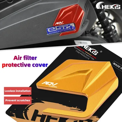 Chekis Is Suitable for Honda Adv350 Motorcycle Modification Accessories Air Filter Protective Cover Filter Decorative Cover Aluminum Alloy Anti-Collision Protective Cover