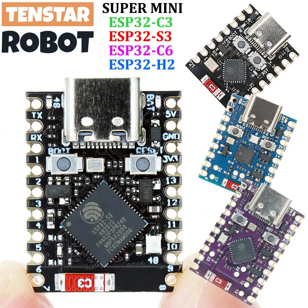 TENSTAR ESP32-S3 ESP32-C3 ESP32-H2 ESP32-C6 Entwicklungsboard WiFi Bluetooth Modul Single-Core SupmerMini XIAO Image