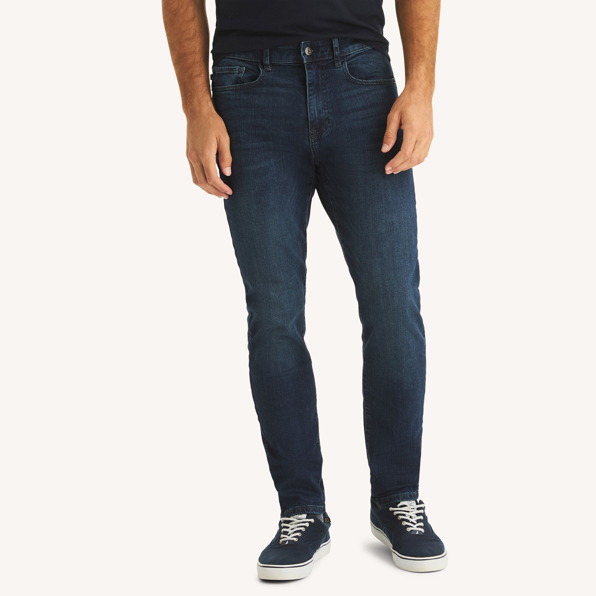 Nautica Men's Athletic Slim Stretch Denim 469 (Marine Blue), 36x30