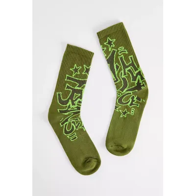 iets frans. Green Graffiti Socks - Green at Urban Outfitters