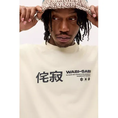 UO Ecru Wabi Sabi T-Shirt - Cream XS at Urban Outfitters