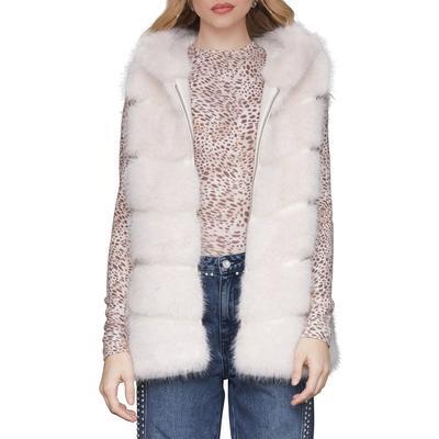 Avec Les Filles Paneled Faux Fur Vest