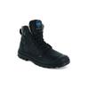 Winterboots PALLADIUM "PAMPA SPORT CUFF WPS", Gr. 43, schwarz, Leder, sportlich, Schuhe, Winterschuhe, Schnürboots, Winterstiefel, wasserdicht & gefüttert